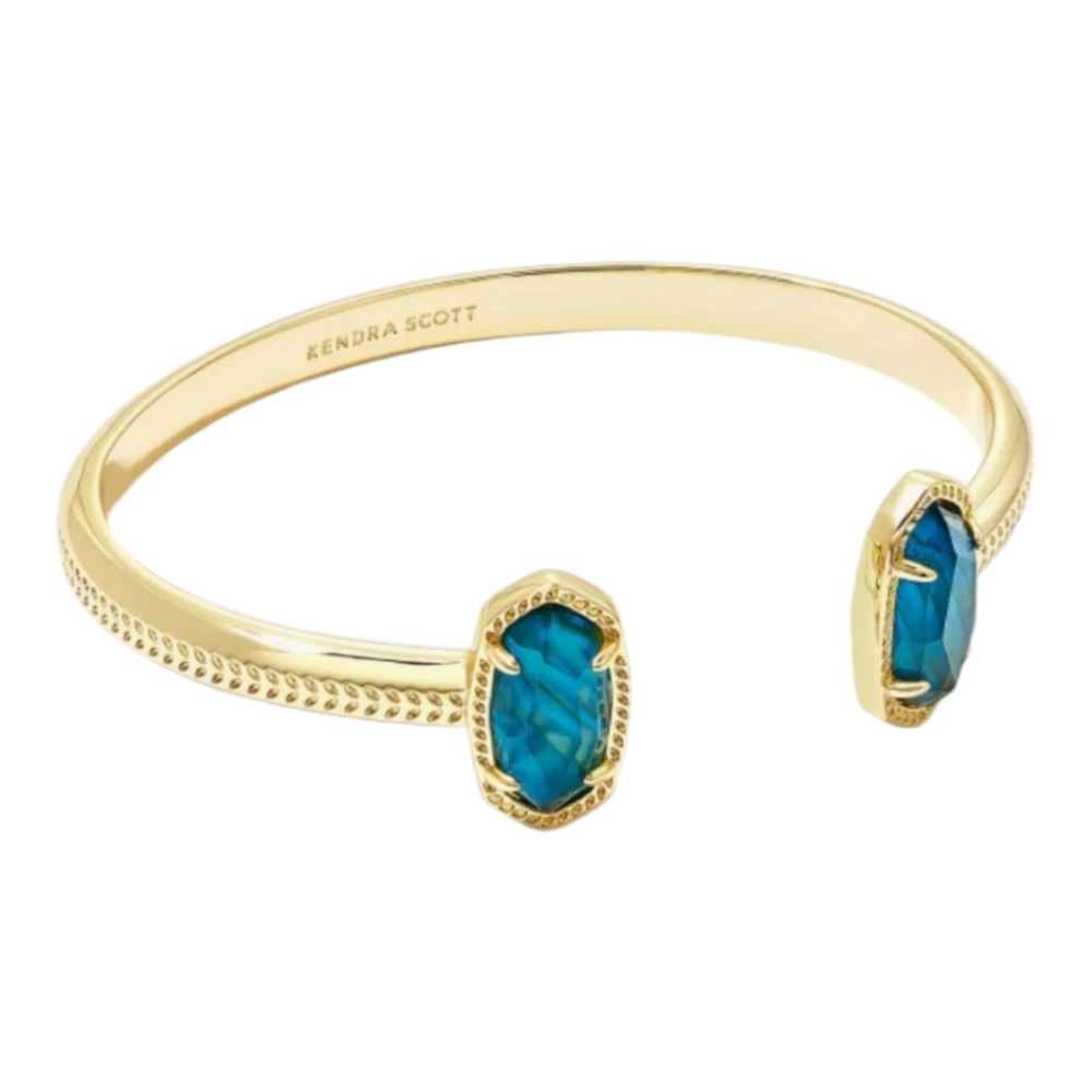 Kendra Scott Elton Gold Tourquise Cuff Bracelet NWT